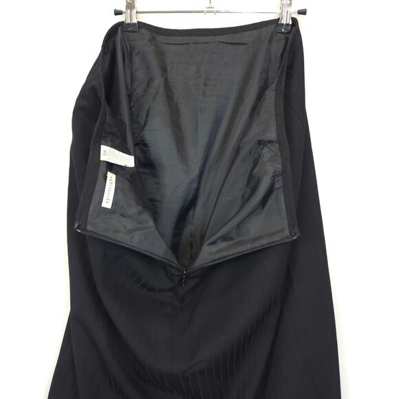 Apostrophe Pencil Skirt Women 16W Black Striped Classic Back Zipper Office - Picture 10 of 11